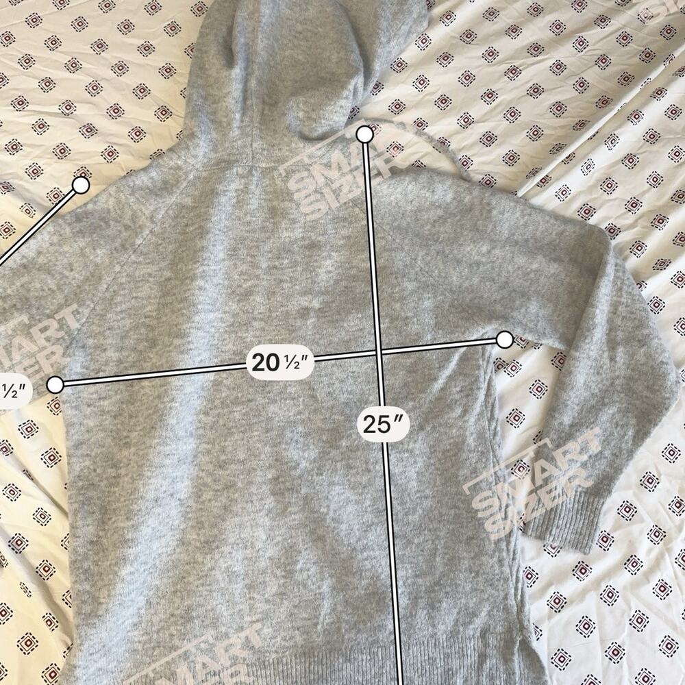 staccato Women’s light Grey Hoodie drawstring ribbed small soft sleep gym - Picture 4 of 5